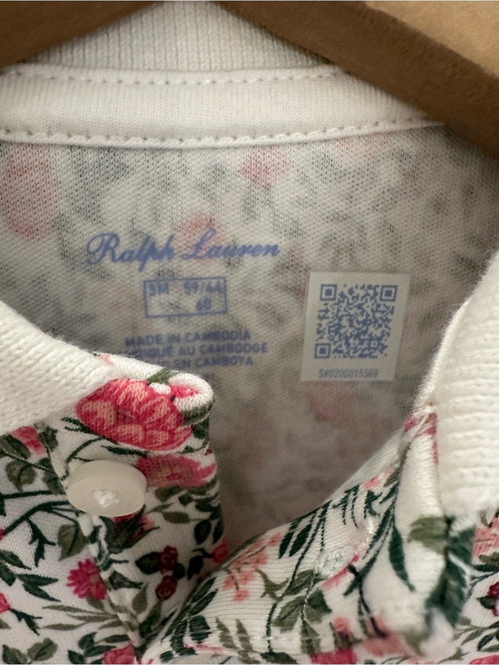 🦢 3 Mth Ralph Lauren 100% Cotton Floral Ruffle Polo Baby Dress with Bloomers NWT - Picture 14 of 16